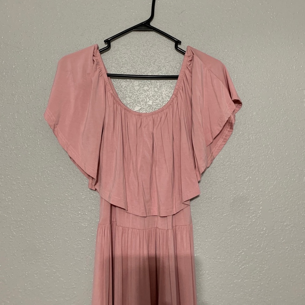 Maternity pink dress
